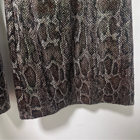 Anthropologie Sequin Snake Joni Pants Women’s Size 6 NWT Brown Gray Animal Print - Picture 10 of 16
